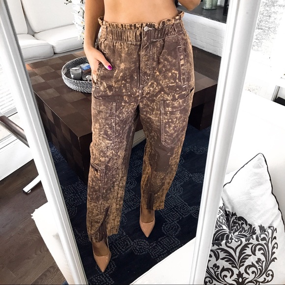 🆕 URBAN OUTFITTERS BROWN DISTRESSED BAGGY PANTS! - Picture 2 of 9